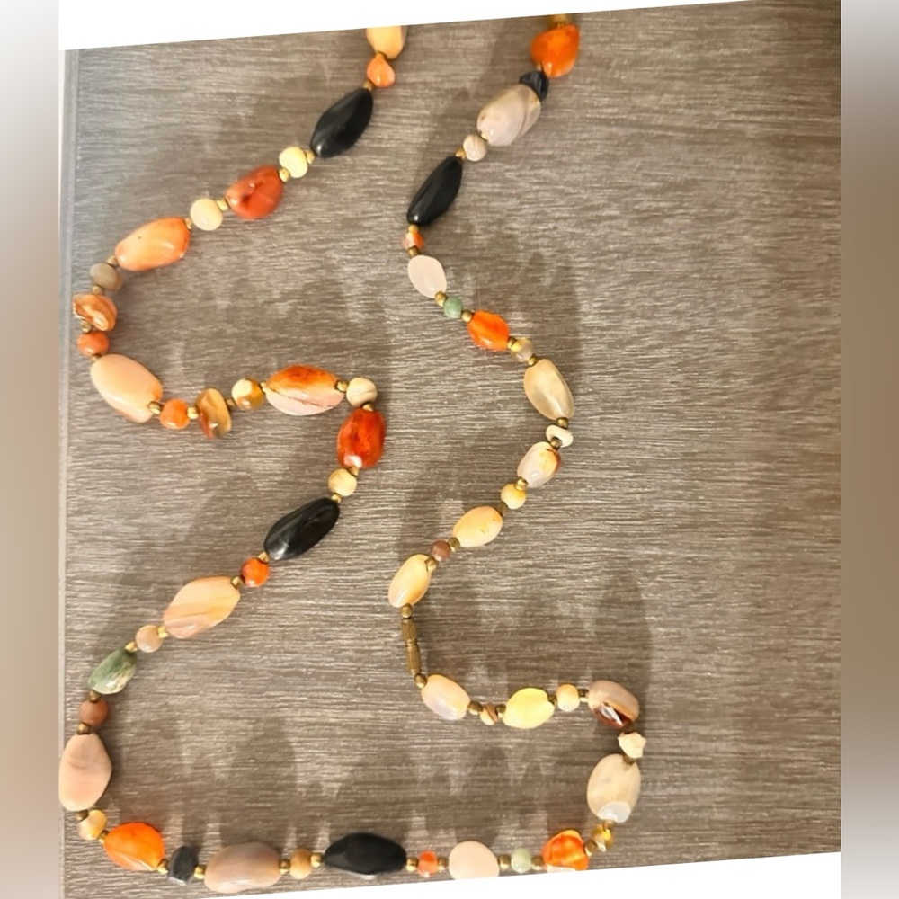 Elegant Multicolor Beaded Boho Style Necklace